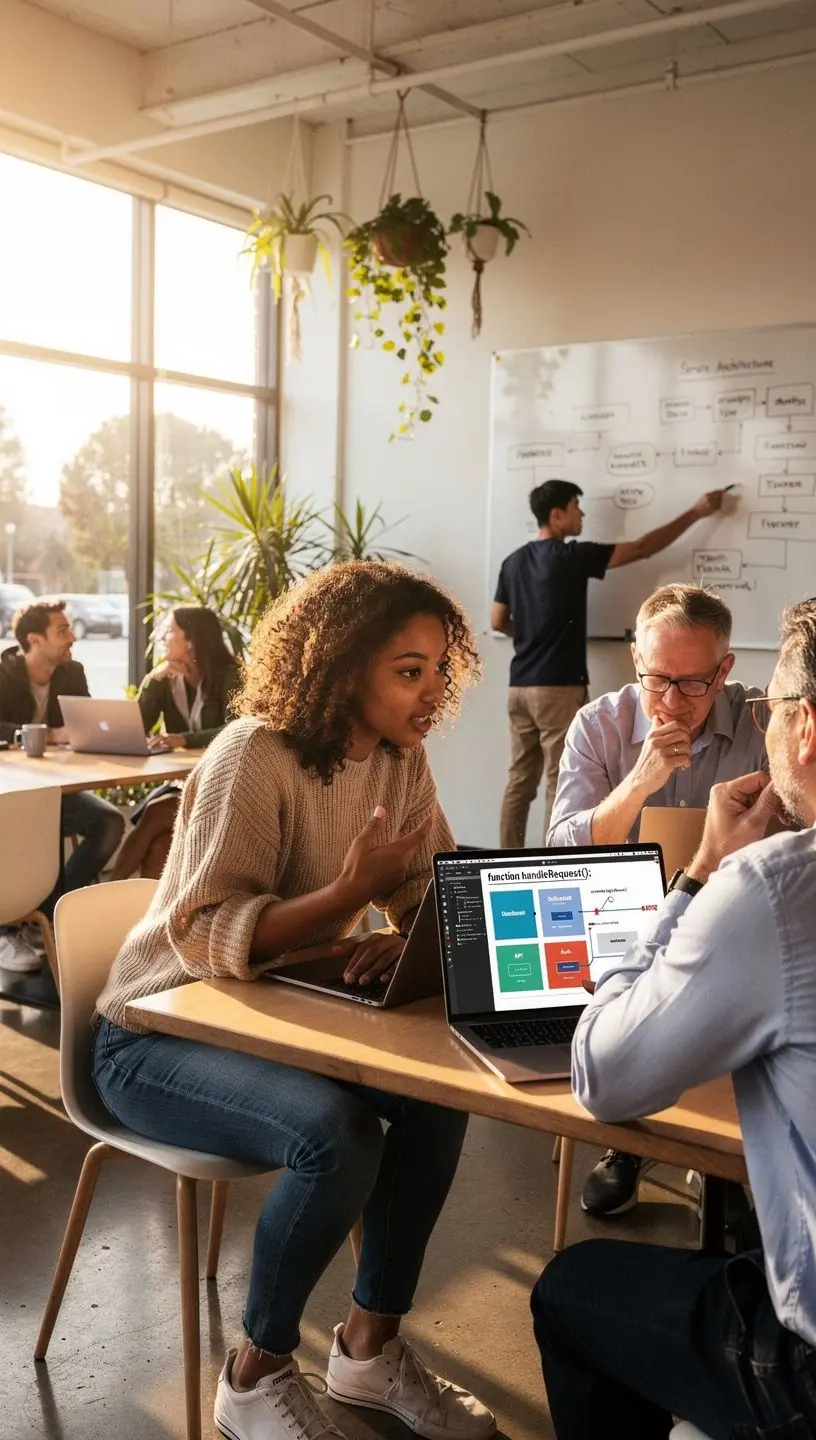 Image of a digital tablet displaying accessible tech tips for non-technical users.